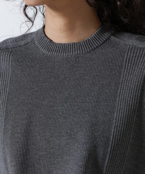 UN3D.（アンスリード）の「UN3D./アンスリード/KNIT VEST DOCKING SHIRT/ニットベストドッキングシャツ（シャツ/ブラウス・レディース・グレー/その他・36）」の12枚目の写真