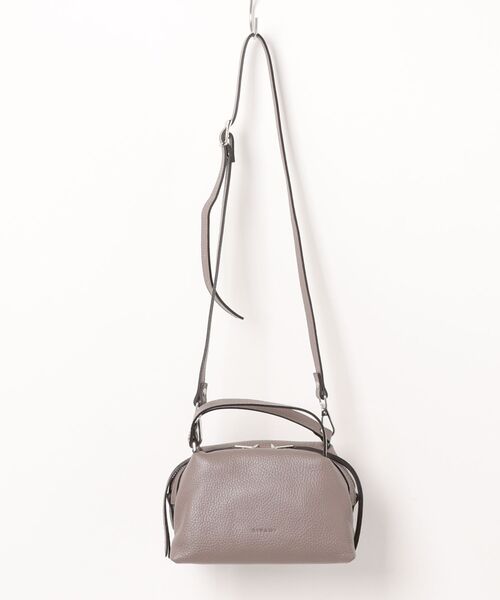 RIPANI(リパーニ)の「【RIPANI】ボックスシルエットレザーハンドバッグ(Q56521)(ハンドバッグ・レディース・ダークグレー/ブラック・ALL)」の8枚目の写真