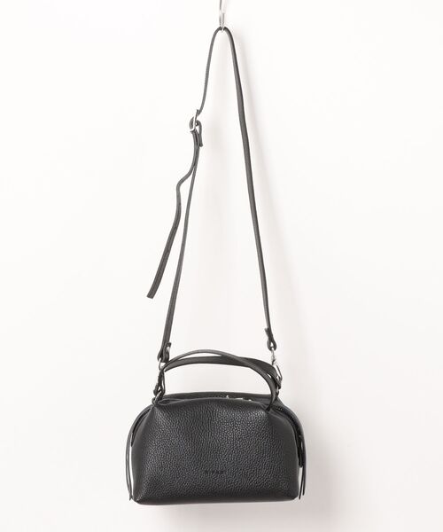 RIPANI(リパーニ)の「【RIPANI】ボックスシルエットレザーハンドバッグ(Q56521)(ハンドバッグ・レディース・ダークグレー/ブラック・ALL)」の7枚目の写真