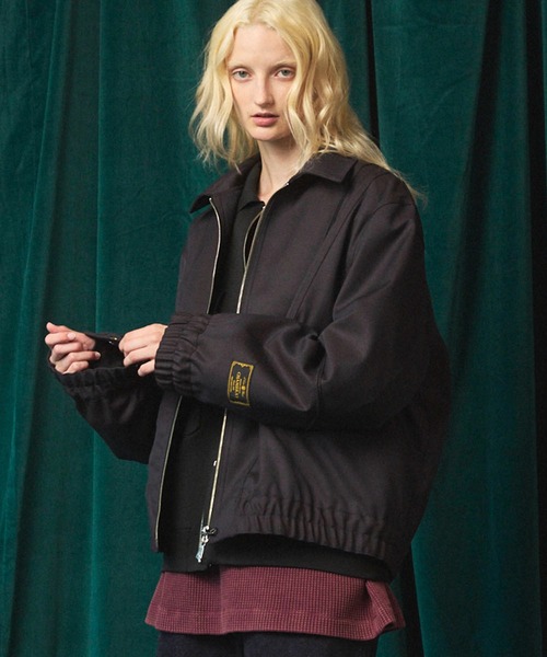 UNISEX》4 Colors Chambray Washable Wool Prime-Over Blouson/4色