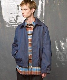 MAISON SPECIAL(���]���X�y�V����)�́sUNISEX�t4 Colors Chambray Washable Wool Prime-Over Blouson/4�F�V�����u���[�E�H�b�V���u���E�[���v���C���I�[�o�[�u���]���yMAISON SPECIAL/���]���X�y�V�����z(�u���]��)