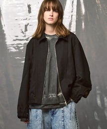 MAISON SPECIAL(]XyV)́sUNISEXt4 Colors Chambray Washable Wool Prime-Over Blouson/4FVu[EHbVuE[vCI[o[u]yMAISON SPECIAL/]XyVz(u])