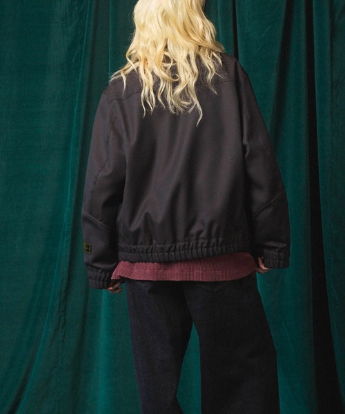 UNISEX》4 Colors Chambray Washable Wool Prime-Over Blouson/4色