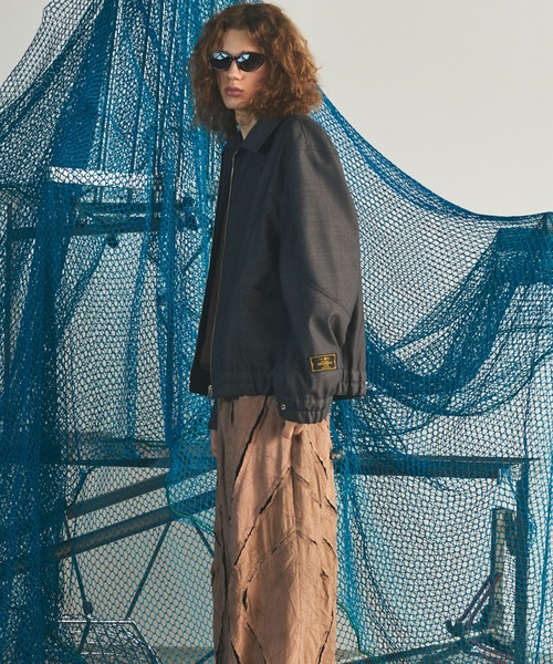 MAISON SPECIAL(メゾンスペシャル)の「《UNISEX》4 Colors Chambray Washable Wool Prime-Over Blouson/4色シャンブレーウォッシャブルウールプライムオーバーブルゾン【MAISON SPECIAL/メゾンスペシャル】(ブルゾン・メンズ・ブルー/グレー/ブラック/ライトブルー/ダークブラック/サックスブルー/チャコールグレー・0/1/2)」の21枚目の写真