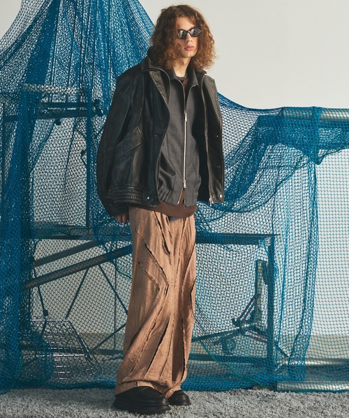 MAISON SPECIAL(メゾンスペシャル)の「《UNISEX》4 Colors Chambray Washable Wool Prime-Over Blouson/4色シャンブレーウォッシャブルウールプライムオーバーブルゾン【MAISON SPECIAL/メゾンスペシャル】(ブルゾン・メンズ・ブルー/グレー/ブラック/ライトブルー/ダークブラック/サックスブルー/チャコールグレー・0/1/2)」の11枚目の写真