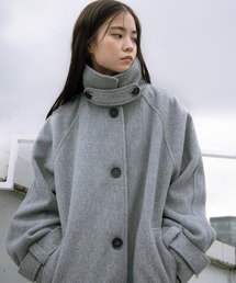 haek（ハク）の「melton long coat/メルトンロングコート（その他アウター）」