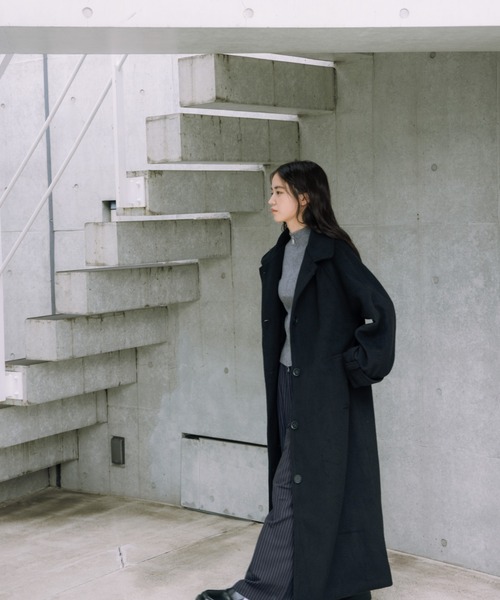melton long coat/メルトンロングコート（その他アウター）｜haek