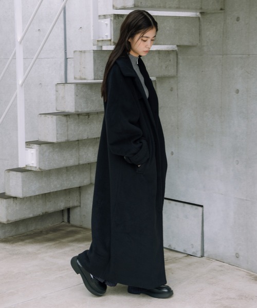 melton long coat/メルトンロングコート（その他アウター）｜haek