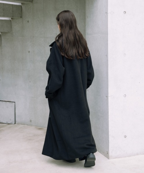 セール】melton long coat/メルトンロングコート（その他アウター