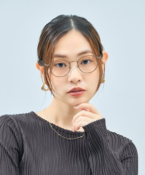UNITED ARROWS（ユナイテッドアローズ）の「Zoff｜UNITED ARROWS｜ボストン型 メガネ [Casual] 伊達メガネ 度付き[レンズ交換券付き]ユニセックス  ユナイテッドアローズ（メガネ・レディース・ブラウン系その他/ブラウン/ブラック系その他6・FREE）」の3枚目の写真