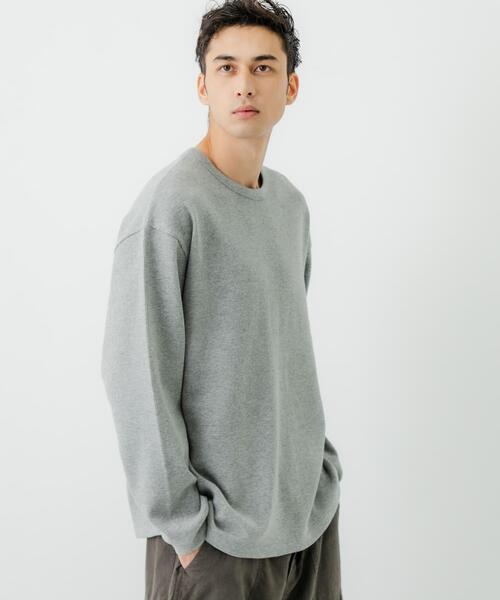 URBAN RESEARCH(アーバンリサーチ)の「度詰めワッフルロングスリーブ(Tシャツ/カットソー・メンズ・ホワイト/ライトグレー/ブラック/オートミール・SMALL/MEDIUM/LARGE/X-LARGE)」の15枚目の写真