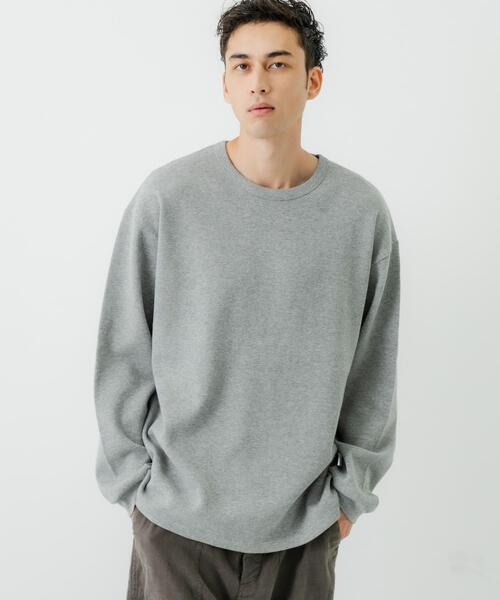 URBAN RESEARCH(アーバンリサーチ)の「度詰めワッフルロングスリーブ(Tシャツ/カットソー・メンズ・ホワイト/ライトグレー/ブラック/オートミール・SMALL/MEDIUM/LARGE/X-LARGE)」の16枚目の写真