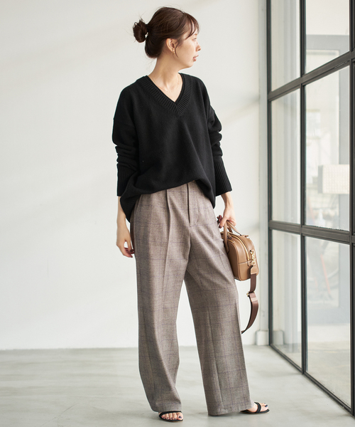 セール】ウールカシミヤ Vネックニット（ニット/セーター）｜Spick