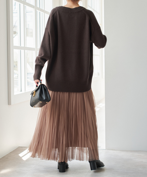 セール】ウールカシミヤ Vネックニット（ニット/セーター）｜Spick