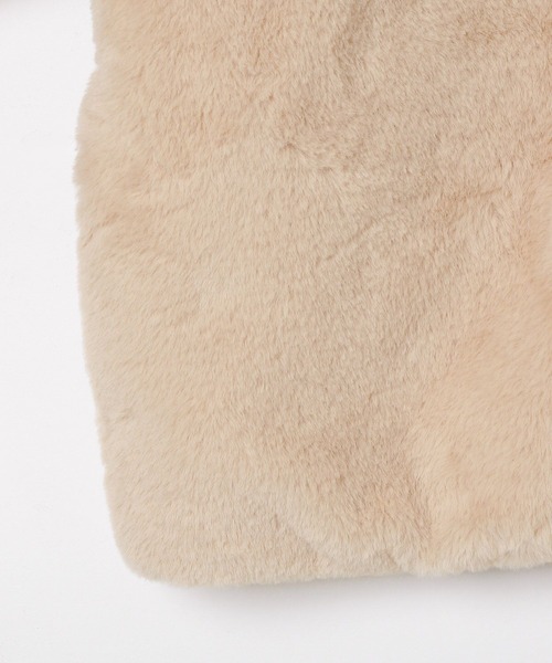 BAYFLOW（ベイフロー）の「[ふわふわフェイクファー♪]ファーブルゾン(KIDS)（ブルゾン・キッズ・チャコール/ベージュ/パープル・110cm/120cm/130cm/140cm/150cm）」の9枚目の写真