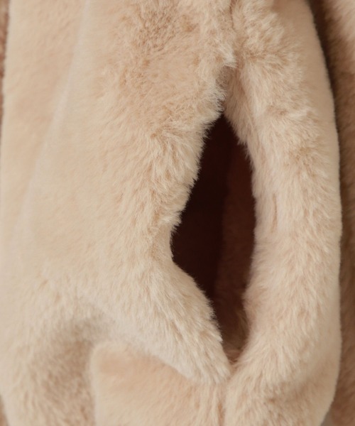 BAYFLOW（ベイフロー）の「[ふわふわフェイクファー♪]ファーブルゾン(KIDS)（ブルゾン・キッズ・チャコール/ベージュ/パープル・110cm/120cm/130cm/140cm/150cm）」の11枚目の写真