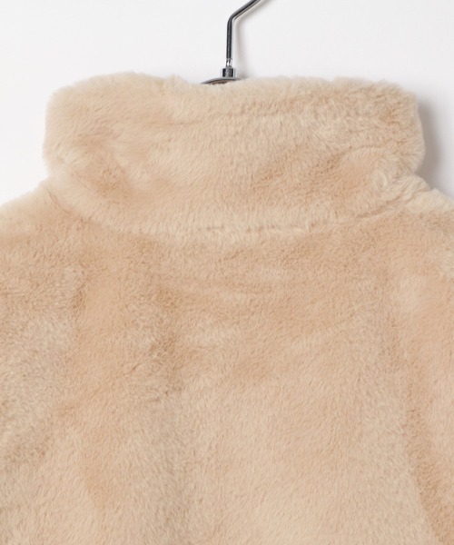 BAYFLOW（ベイフロー）の「[ふわふわフェイクファー♪]ファーブルゾン(KIDS)（ブルゾン・キッズ・チャコール/ベージュ/パープル・110cm/120cm/130cm/140cm/150cm）」の14枚目の写真
