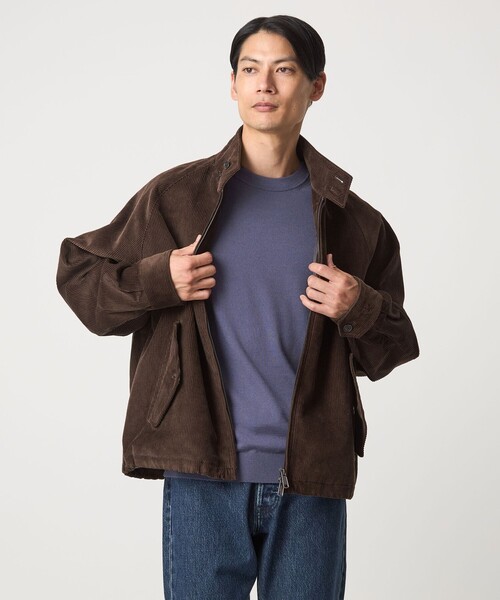 green label relaxing(グリーンレーベルリラクシング)の「Super 120's ハイゲージ クルーネック ニット(ニット/セーター・メンズ・ブラック/ダークブラウン/パープル/グレー・S/M/L/XL)」の15枚目の写真