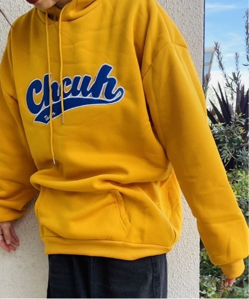 ARCADE（アーケード）の「韓国風 春服 オーバーサイズ カレッジロゴ フーディー スウェット パーカー -ARCADE Limited Line-（パーカー・レディース・グレー/グリーン/イエロー・FREE）」の11枚目の写真