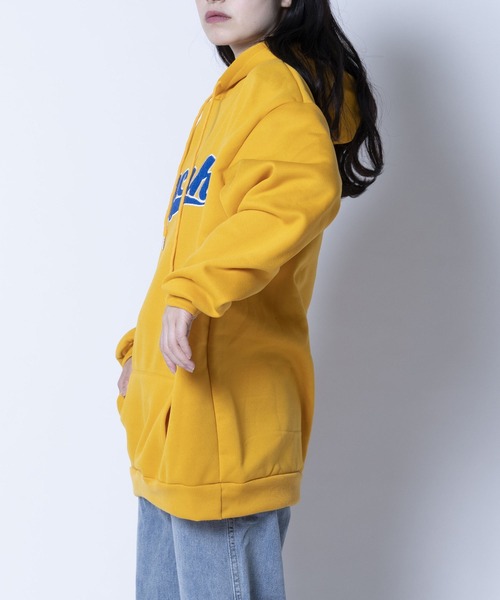 ARCADE（アーケード）の「韓国風 春服 オーバーサイズ カレッジロゴ フーディー スウェット パーカー -ARCADE Limited Line-（パーカー・レディース・グレー/グリーン/イエロー・FREE）」の14枚目の写真