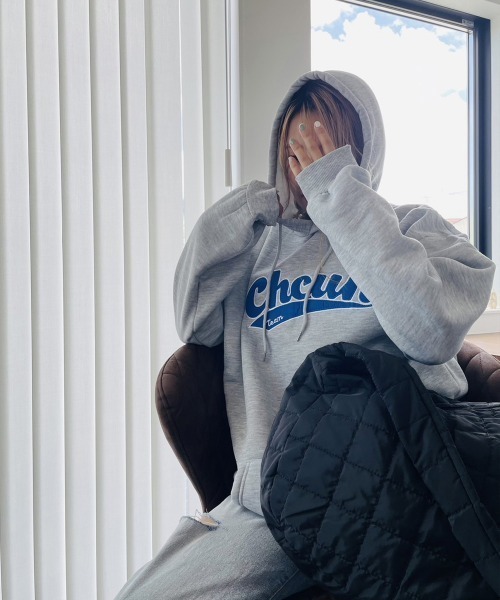 ARCADE（アーケード）の「韓国風 春服 オーバーサイズ カレッジロゴ フーディー スウェット パーカー -ARCADE Limited Line-（パーカー・レディース・グレー/グリーン/イエロー・FREE）」の17枚目の写真