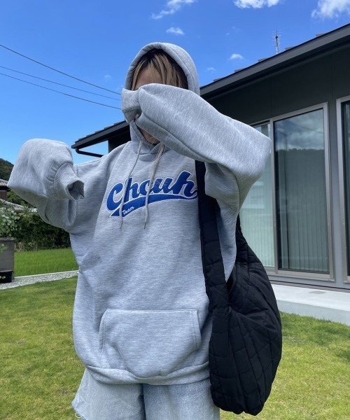 ARCADE（アーケード）の「韓国風 春服 オーバーサイズ カレッジロゴ フーディー スウェット パーカー -ARCADE Limited Line-（パーカー・レディース・グレー/グリーン/イエロー・FREE）」の18枚目の写真