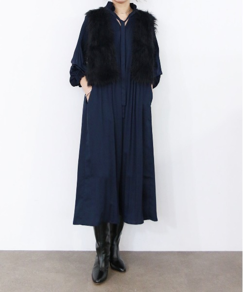 Marilyn Moon（マリリンムーン）の「2way shaggy knit vest（ベスト・レディース・ブラウン/ベージュ/ブラック・FREE）」の16枚目の写真