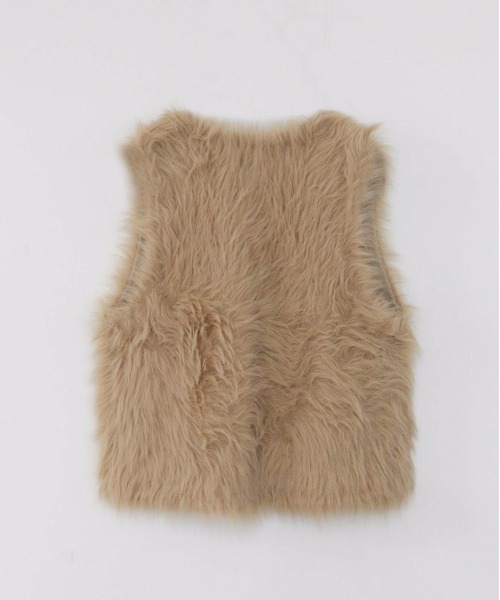 Marilyn Moon（マリリンムーン）の「2way shaggy knit vest（ベスト・レディース・ブラウン/ベージュ/ブラック・FREE）」の11枚目の写真