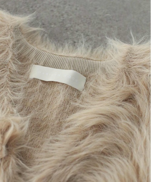 Marilyn Moon（マリリンムーン）の「2way shaggy knit vest（ベスト・レディース・ブラウン/ベージュ/ブラック・FREE）」の6枚目の写真