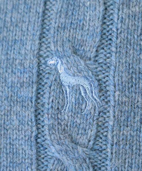 adabat（アダバット）の「ケーブル柄クルーネックニット（ニット/セーター・メンズ・ライトブルー/レッド系1/ブラック/ライトグレー・50/48/46）」の13枚目の写真