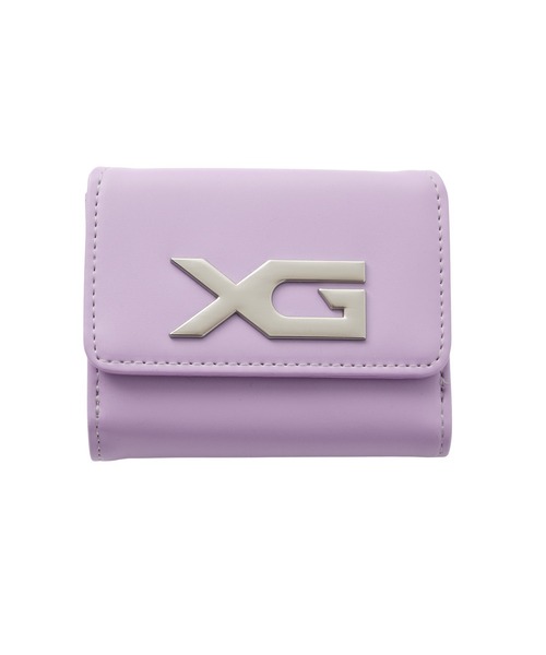 X-girl(エックスガール)の「XG EMBLEM BUCKLE FAUX LEATHER MINI WALLET(財布・レディース・ブラック/ブラウン/ライトパープル・ONE SIZE)」の3枚目の写真