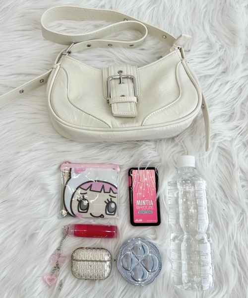 TITTY&CO.（ティティーアンドコー）の「ベルトショルダーバッグ（ショルダーバッグ・レディース・ベージュ/ホワイト/ブラック・FREE）」の10枚目の写真