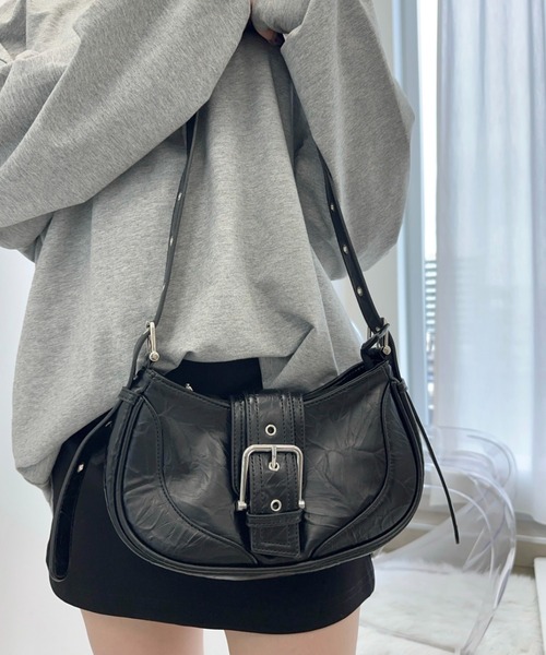 TITTY&CO.（ティティーアンドコー）の「ベルトショルダーバッグ（ショルダーバッグ・レディース・ベージュ/ホワイト/ブラック・FREE）」の7枚目の写真