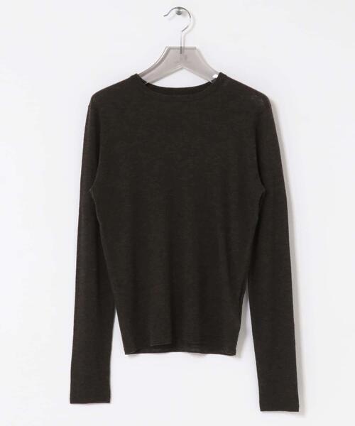 URBAN RESEARCH（アーバンリサーチ）の「new basic　LOA THERMAL CREWKNIT（ニット/セーター・レディース・ブラック/カーキ/オフホワイト・FREE）」の3枚目の写真