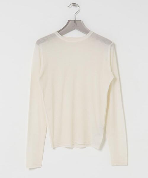 URBAN RESEARCH（アーバンリサーチ）の「new basic　LOA THERMAL CREWKNIT（ニット/セーター・レディース・ブラック/カーキ/オフホワイト・FREE）」の21枚目の写真