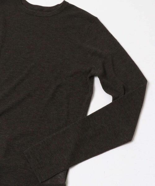 URBAN RESEARCH（アーバンリサーチ）の「new basic　LOA THERMAL CREWKNIT（ニット/セーター・レディース・ブラック/カーキ/オフホワイト・FREE）」の8枚目の写真