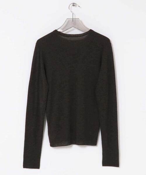 URBAN RESEARCH（アーバンリサーチ）の「new basic　LOA THERMAL CREWKNIT（ニット/セーター・レディース・ブラック/カーキ/オフホワイト・FREE）」の7枚目の写真