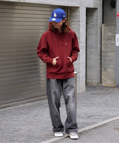 Champion(チャンピオン)の「Champion/チャンピオン RW HOODED SWEATSHIRT リバースウィーブ(R) フーデッドスウェットシャツ(パーカー・メンズ・グレー/バーガンディー/ダークネイビー/ブラック・XL/L/M)」の20枚目の写真