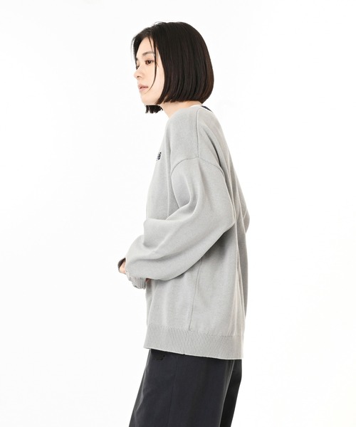 NEW BALANCE（ニューバランス）の「ラインニットカーディガン（カーディガン/ボレロ・レディース・ライトグレー/ネイビー/ダークグリーン・LARGE/MEDIUM/X-LARGE/SMALL）」の18枚目の写真