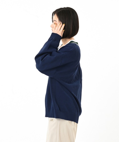 セール】ラインニットカーディガン（カーディガン/ボレロ）｜New