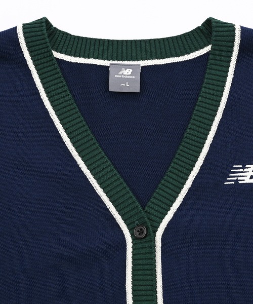 NEW BALANCE（ニューバランス）の「ラインニットカーディガン（カーディガン/ボレロ・レディース・ライトグレー/ネイビー/ダークグリーン・LARGE/MEDIUM/X-LARGE/SMALL）」の9枚目の写真