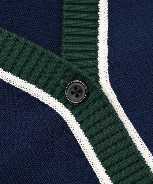 NEW BALANCE（ニューバランス）の「ラインニットカーディガン（カーディガン/ボレロ・レディース・ライトグレー/ネイビー/ダークグリーン・LARGE/MEDIUM/X-LARGE/SMALL）」の10枚目の写真