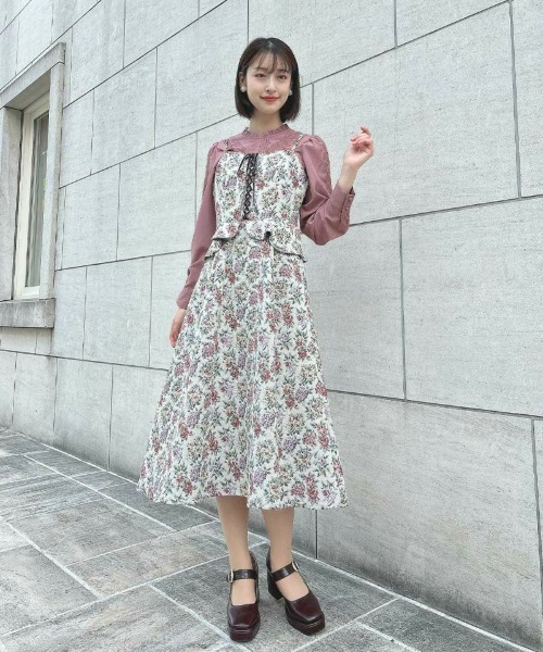 an another angelus（アンアナザーアンジェラス）の「フロントピンタックレース使いブラウス/fint フィント（シャツ/ブラウス・レディース・オフホワイト/モーブ系・FREE）」の21枚目の写真