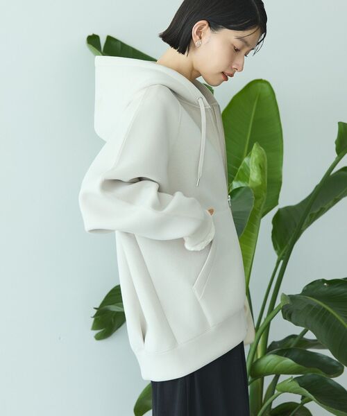 AMERICAN HOLIC（アメリカンホリック）の「ダンボールポンチZIPパーカー（パーカー・レディース・ブラック/杢グレー/グレイッシュベージュ/グレー系その他2・M/L）」の11枚目の写真