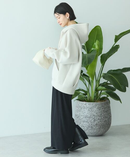 AMERICAN HOLIC（アメリカンホリック）の「ダンボールポンチZIPパーカー（パーカー・レディース・ブラック/杢グレー/グレイッシュベージュ/グレー系その他2・M/L）」の14枚目の写真