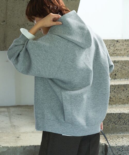 AMERICAN HOLIC（アメリカンホリック）の「ダンボールポンチZIPパーカー（パーカー・レディース・ブラック/杢グレー/グレイッシュベージュ/グレー系その他2・M/L）」の19枚目の写真