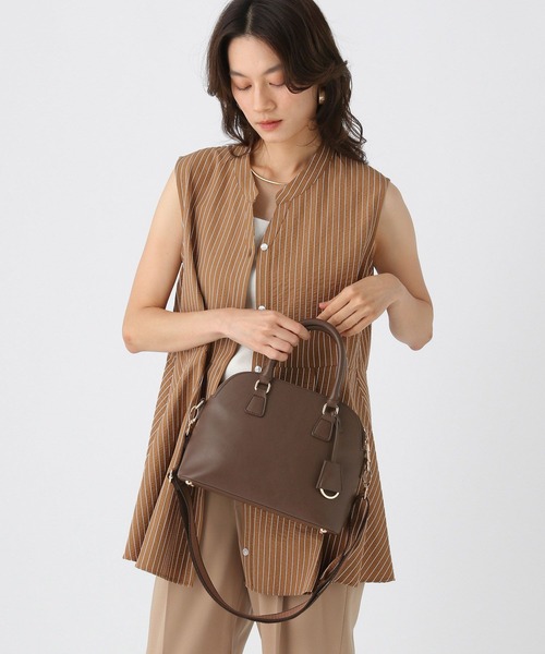 Elura(エルーラ)の「リュクスラインテープバッグ/579686(ハンドバッグ・レディース・ベージュ/ブラック/ダークブラウン/キャメル・ONE SIZE)」の10枚目の写真