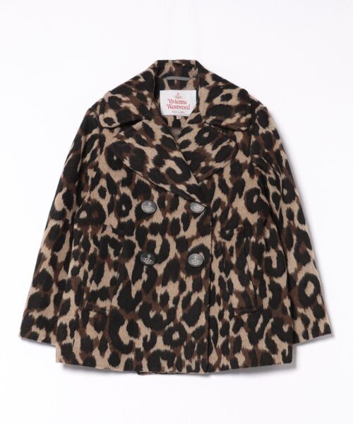 ﾚｵﾊﾟｰﾄﾞｼﾞｬｶｰﾄﾞﾋﾞｰﾊﾞｰ仕上げﾋﾟｰｺｰﾄ（その他アウター）｜Vivienne