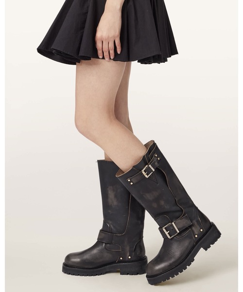 ALLSAINTS(オールセインツ)の「TAY LEATHER BIKER BOOTS | TAY レザー バイカー ブーツ(ブーツ・レディース・ダークブラウン・UK3/UK4/UK5/UK6)」の6枚目の写真