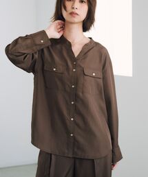 STRATA（エストラータ）の「ブライトツイルダブルポケットシャツ 【低身長・小柄女性】（シャツ/ブラウス）」